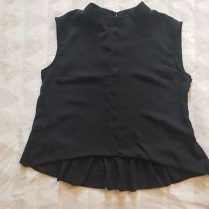 VTG Black Sleeveless Blouse
